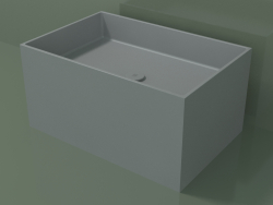 Countertop washbasin (01UN42301, Silver Gray C35, L 72, P 48, H 36 cm)