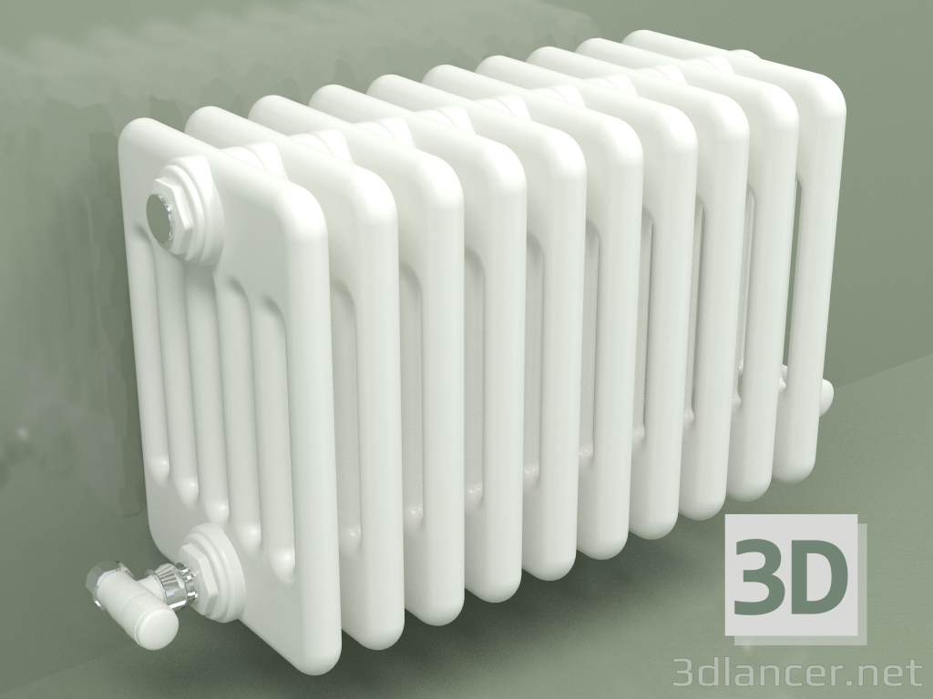 modello 3D Radiatore TESI 6 (H 300 10EL, Standard bianco) - anteprima