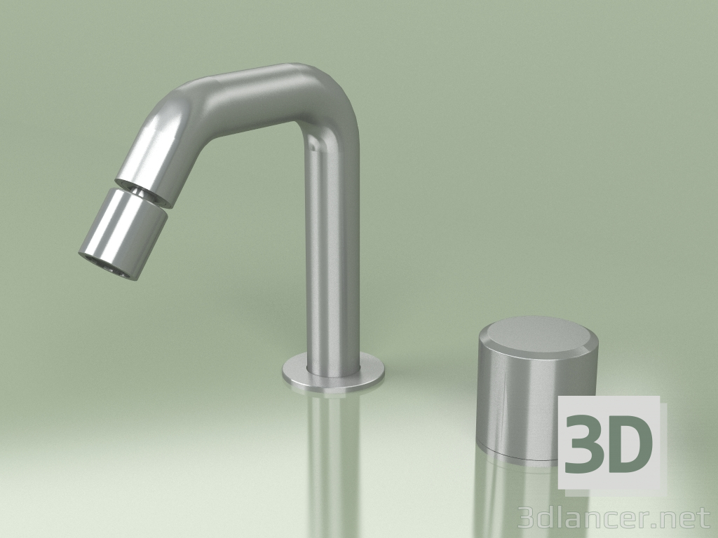 3d model 2-hole hydro-progressive bidet mixer with adjustable spout H 133 mm (16 36, AS) - preview