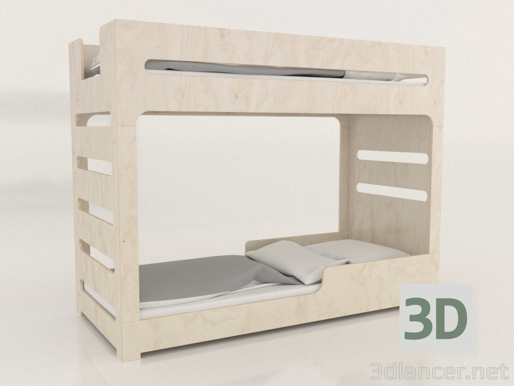 3d модель Кровать двухъярусная MODE F (UNDFA2) – превью