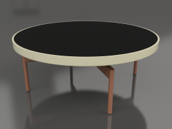 Round coffee table Ø90x36 (Gold, DEKTON Domoos)