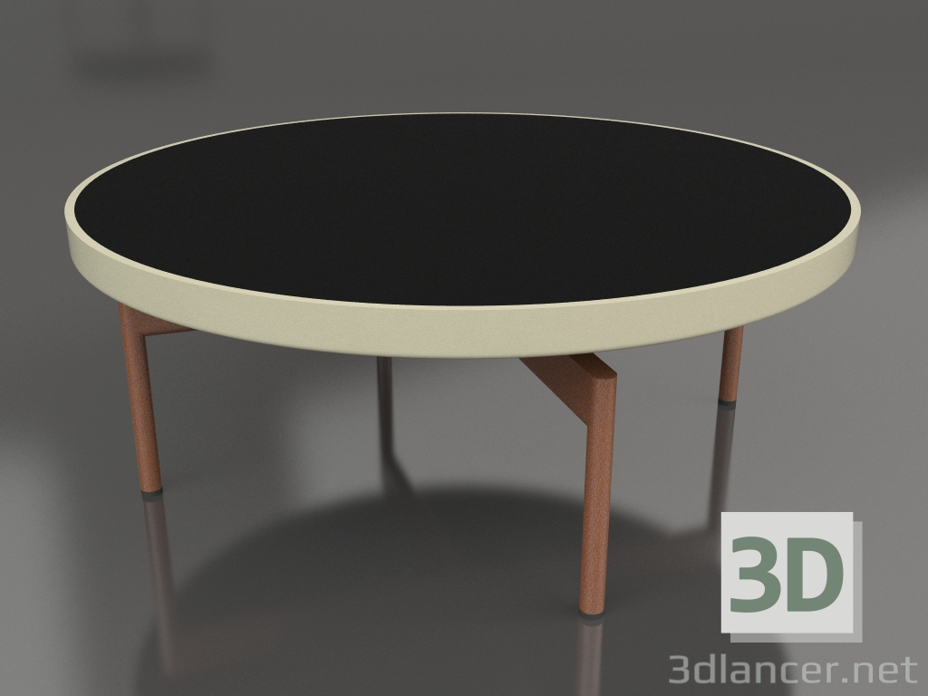 modello 3D Tavolino rotondo Ø90x36 (Oro, DEKTON Domoos) - anteprima