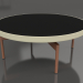 modèle 3D Table basse ronde Ø90x36 (Or, DEKTON Domoos) - preview