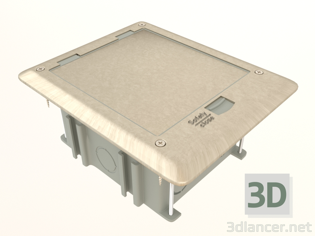 modèle 3D Trappe dans le sol 6 mods. (2 mod. 45x45 mm. + 2 mod. 22,5x45 mm., métal, DFB6M) - preview