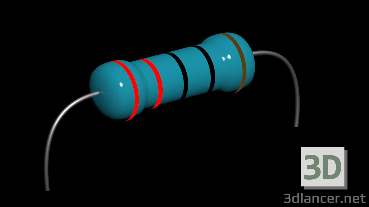 3D modeli Elektriksel direnç - önizleme