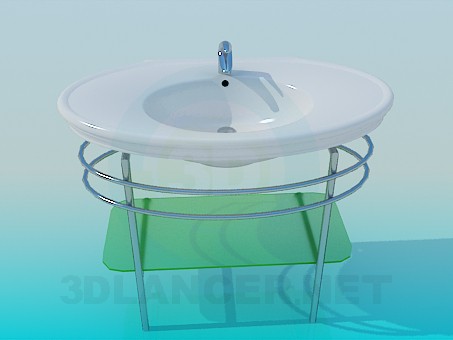 modelo 3D Lavabo - escuchar modelo 3D Lavabo - escuchar