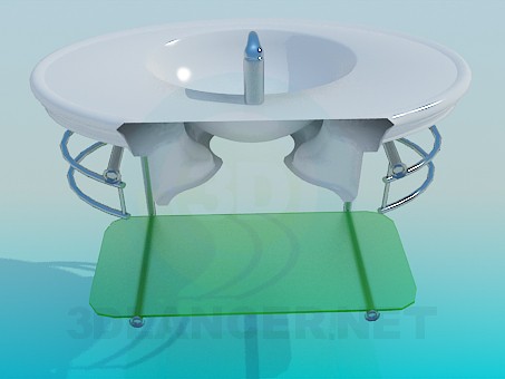 modelo 3D Lavabo - escuchar modelo 3D Lavabo - escuchar
