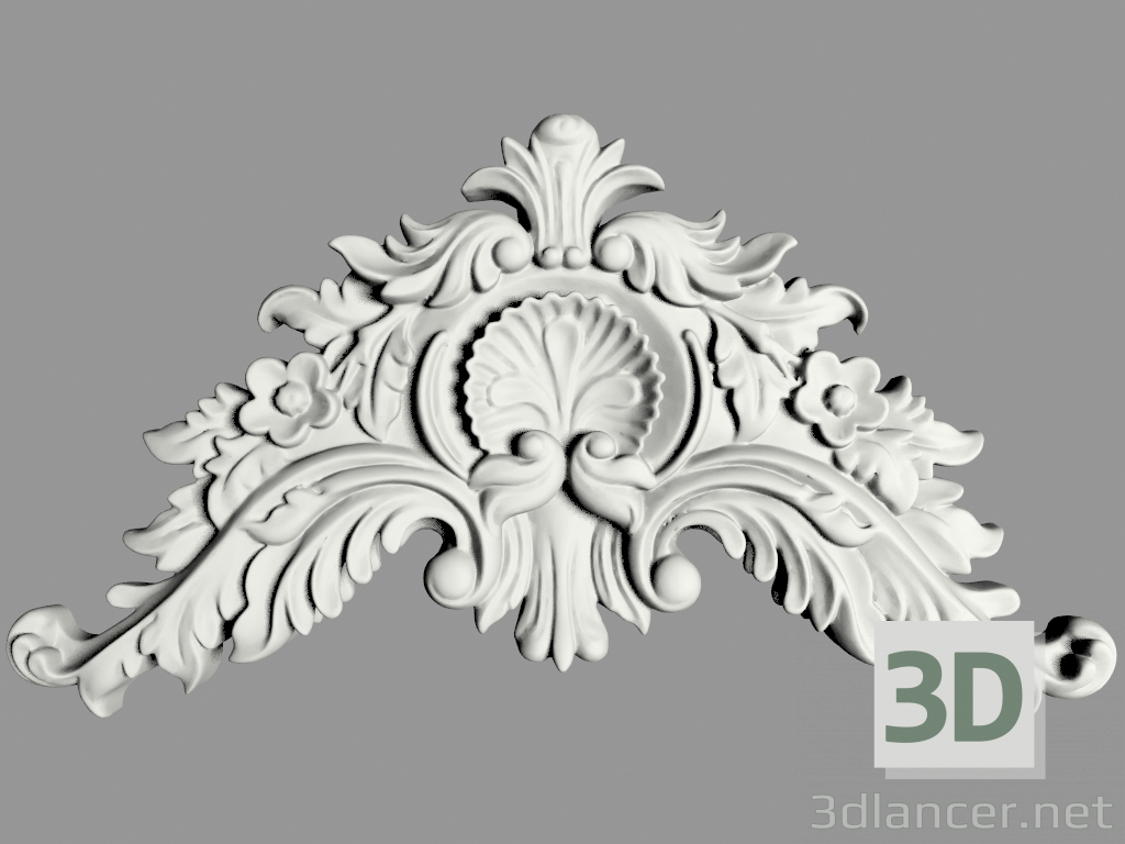 modello 3D Decorazione murale (F150) - anteprima