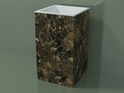 Freestanding washbasin (03R126301, Emperador M06, L 48, P 48, H 85 cm)