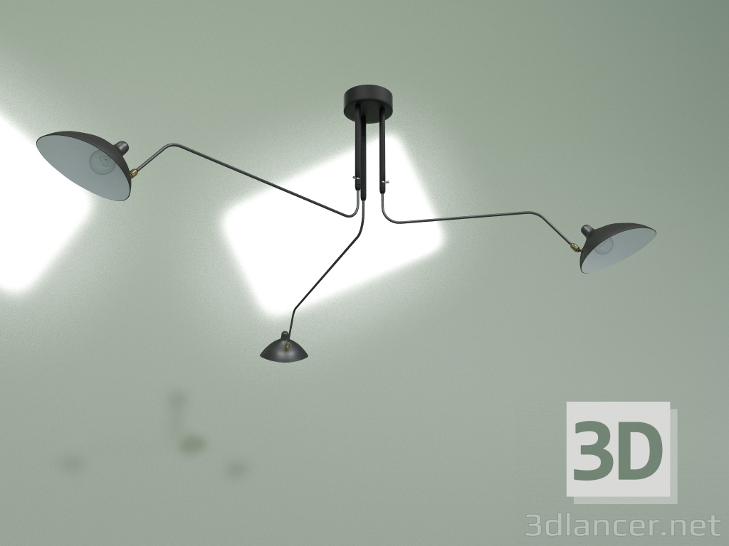 3D modeli Tavan lambası Spider Mouille E 3 lambaları - önizleme