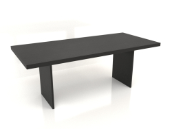 Table à manger DT 13 (2000x900x750, bois noir)