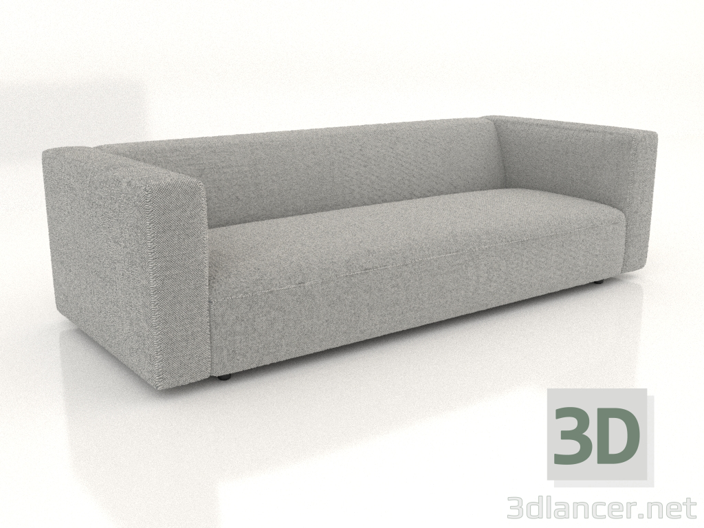 3d model 3-seater sofa (XL) - preview