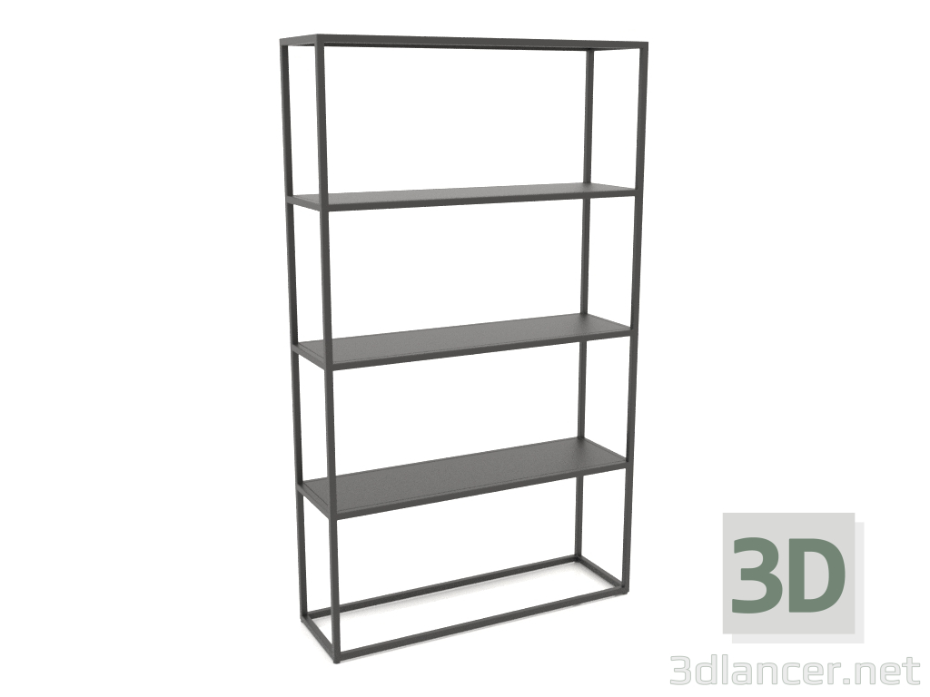 3D Modell Großes rechteckiges Regal (METALL, 100x30x170) - Vorschau