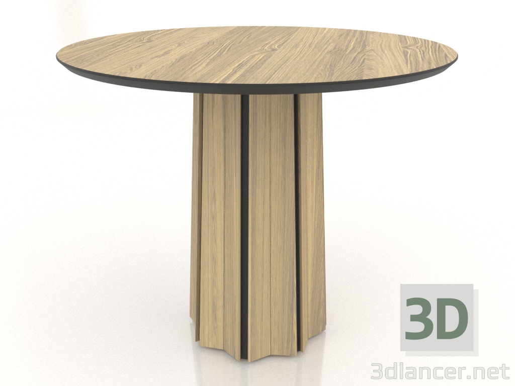 Modelo 3d Mesa de jantar Ø 900 mm (carvalho clareado) - preview