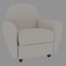 3d model Armchair Madonna Leather Snow - preview