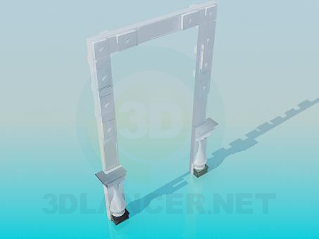 modelo 3D Clypeus en puerta - escuchar modelo 3D Clypeus en puerta - escuchar