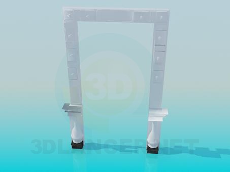 modelo 3D Clypeus en puerta - escuchar modelo 3D Clypeus en puerta - escuchar