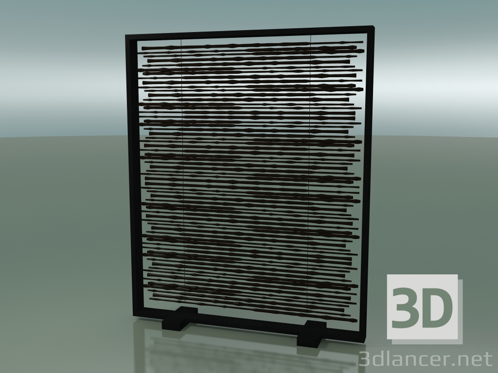 3D Modell Trennwand Bambus (199, schwarz) - Vorschau
