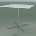 3D Modell Quadratischer Tisch 5551 (H 72,5 - 89 x 89 cm, Weiß, LU1) - Vorschau