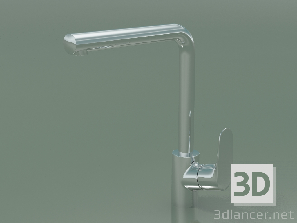 3D Modell Einhebel-Küchenmixer (31817000) - Vorschau
