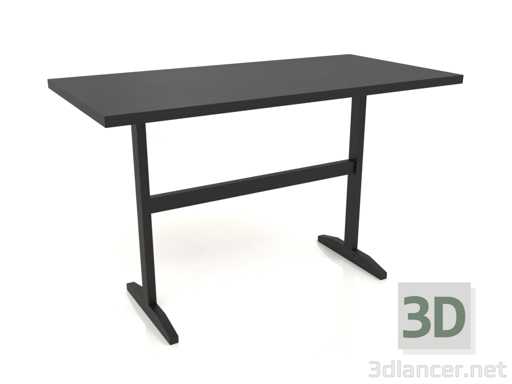 3D Modell Arbeitstisch RT 12 (1200x600x750, Holz schwarz) - Vorschau