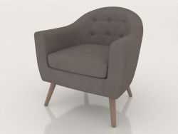 Armchair Florence (gray-beige)