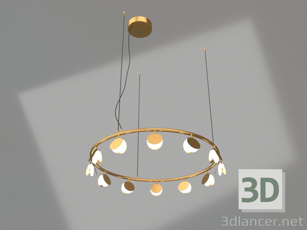 3d model Hanging chandelier (7260) - preview