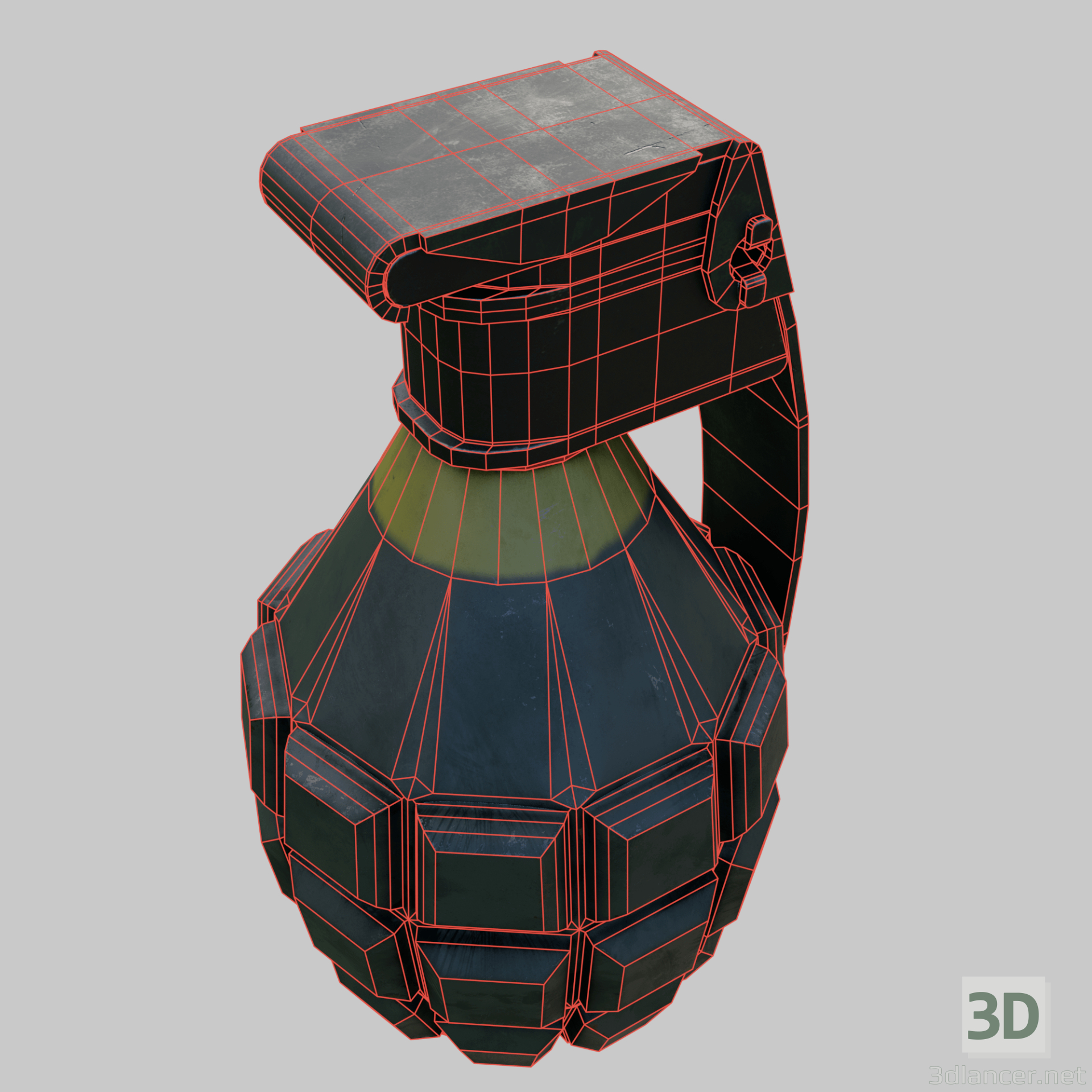 3D el bombası MK 2 modeli satın - render
