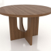 3d model Mesa de comedor REDONDA Ø 1200 mm (nogal claro) - vista previa