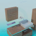 3D Modell Möbel zum Waschbecken - Vorschau