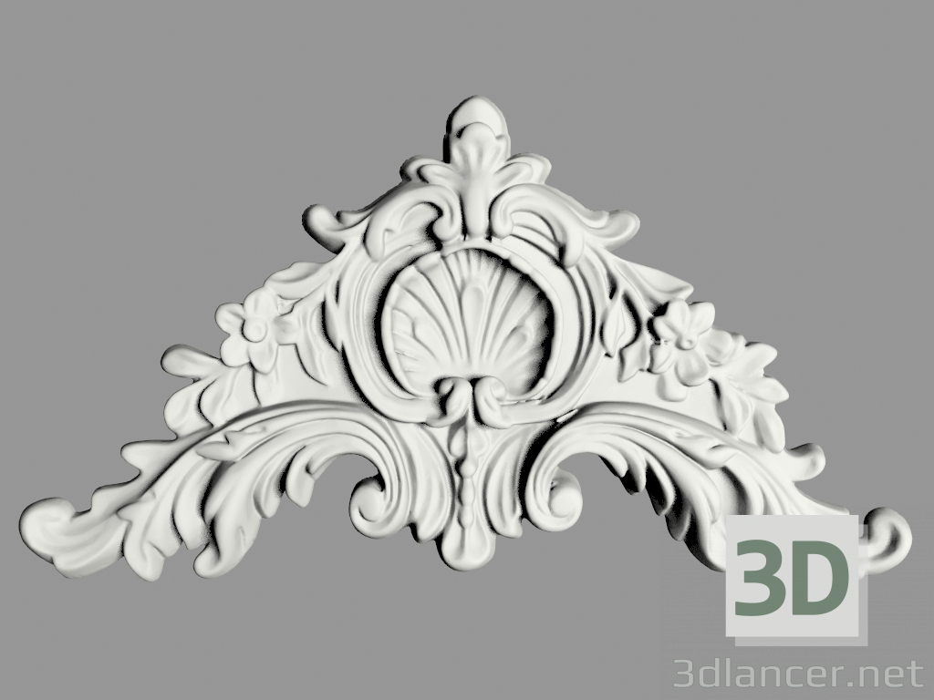 modello 3D Decorazione murale (Ф151) - anteprima