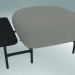 modèle 3D Système de siège modulaire Isole (NN1, pouf avec une table rectangulaire) - preview