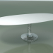 3d модель Стол обеденный овальный (137, Glossy White) – превью