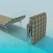 3d model Folding bed with mattress - preview