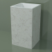 modello 3D Lavabo freestanding (03R126301, Carrara M01, L 48, P 48, H 85 cm) - anteprima