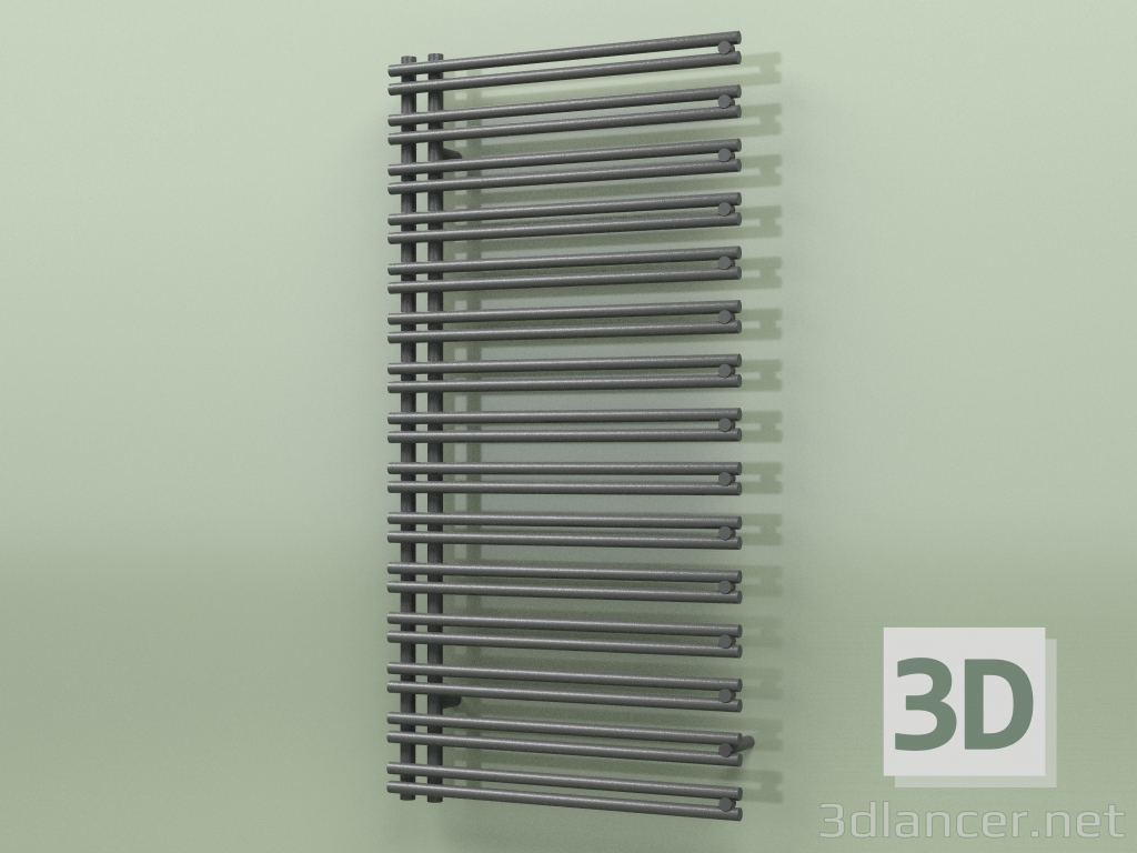3D modeli Isıtmalı havlu askısı - Ratea (1200 x 600, RAL - 9005) - önizleme