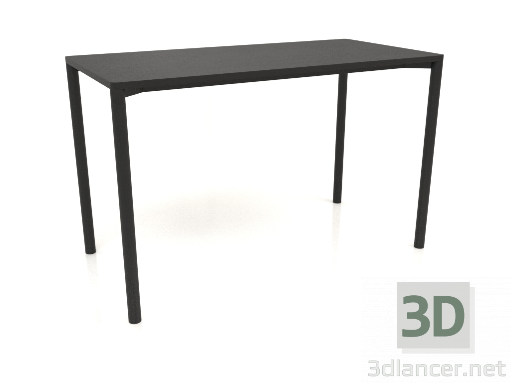 3 डी मॉडल टेबल डीटी (1200x600x750, लकड़ी काला) - पूर्वावलोकन