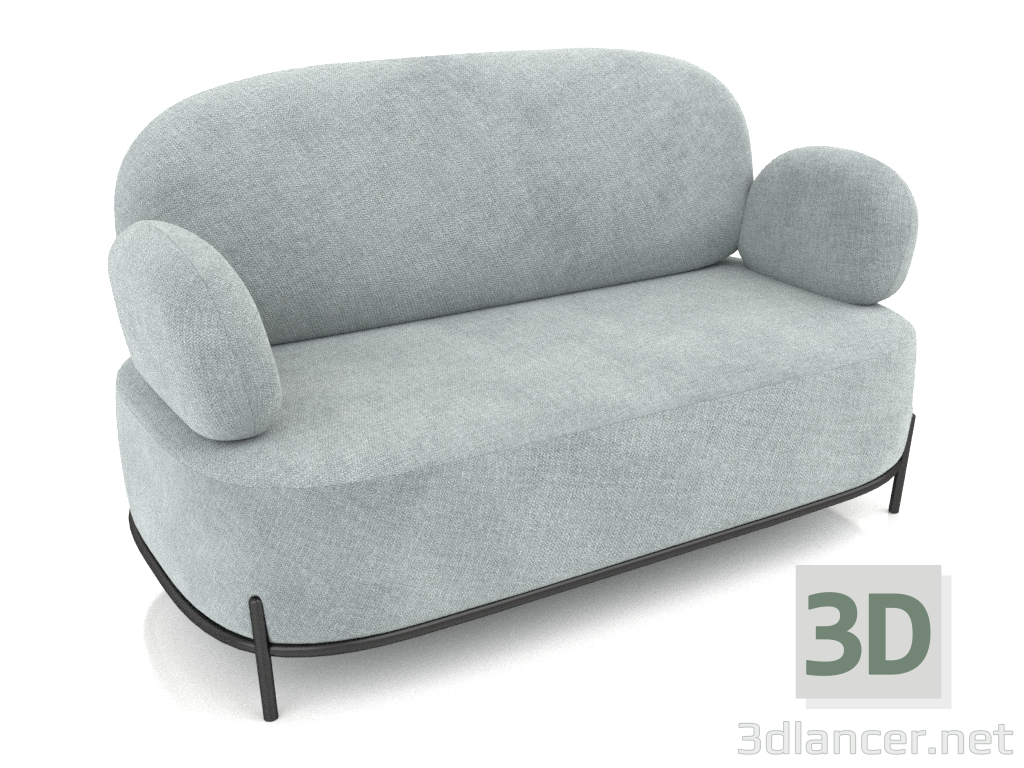 3d model Sofa Coco 2-seater (blue) - preview