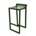 3d model High stool with a low back (Bottle green) - preview