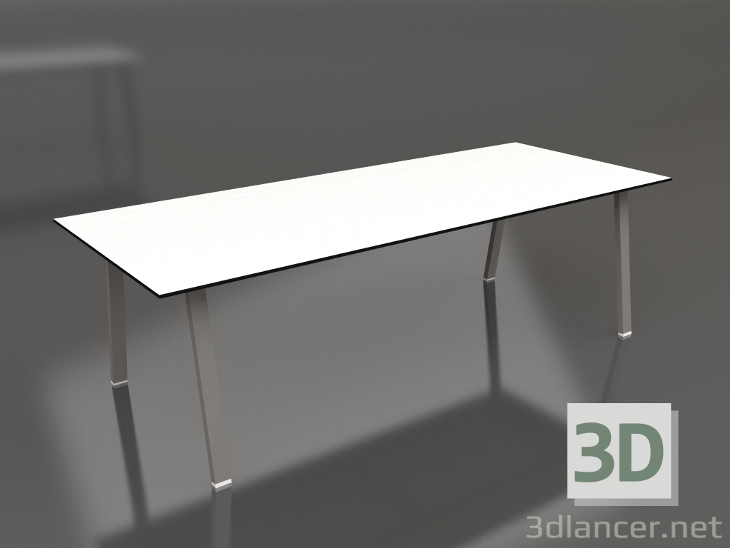modello 3D Tavolo da pranzo 250 (Grigio quarzo, Fenolico) - anteprima