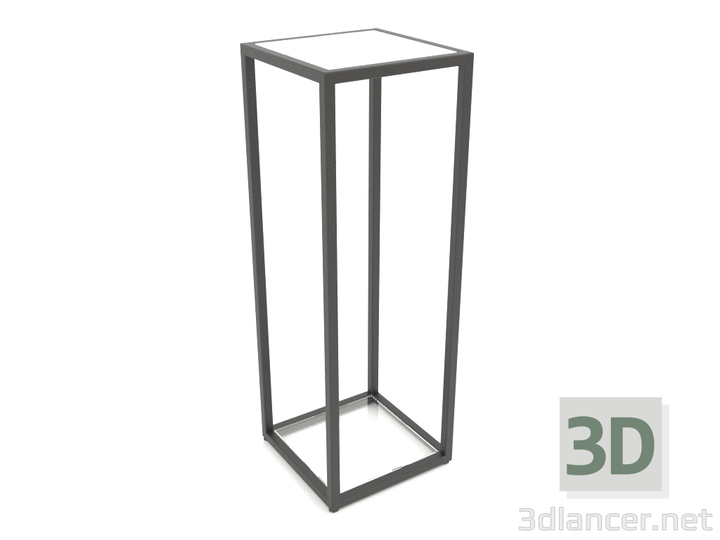 modèle 3D Console carrée (VERRE, 30x30x86, 2 étagères) - preview