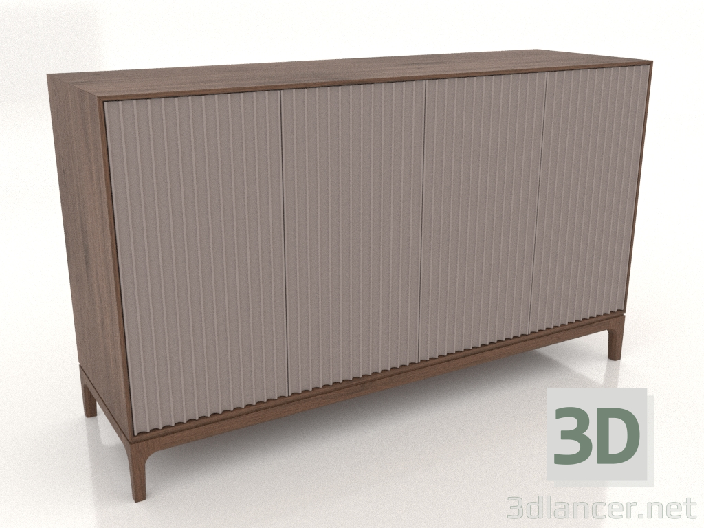 3d model Mueble de TV FARGO con frontales fresados 1600x500x950 mm (platino, roble tabaco, opción 2) - vista previa 3d model Mueble de TV FARGO con frontales fresados 1600x500x950 mm (platino, roble tabaco, opción 2) - vista previa