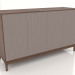 3d model Mueble de TV FARGO con frontales fresados 1600x500x950 mm (platino, roble tabaco, opción 2) - vista previa
