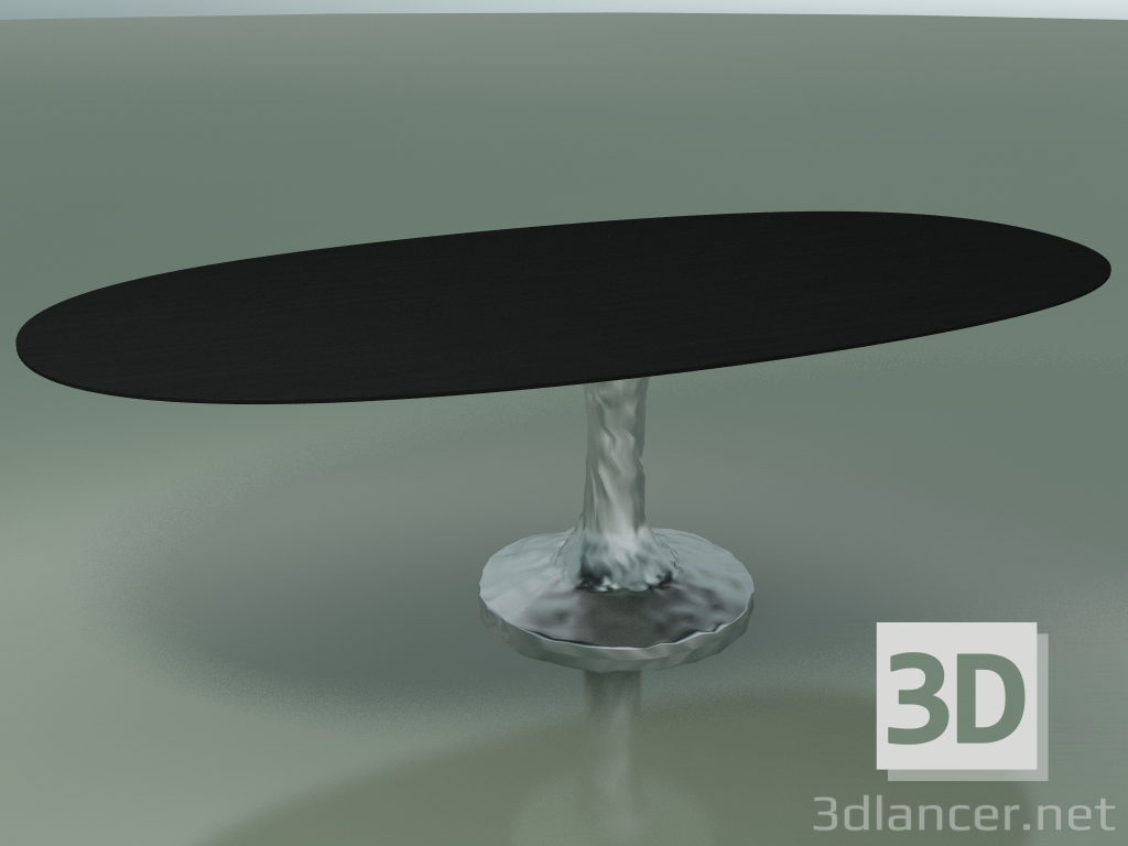 3D Modell Ovaler Esstisch (137, schwarz lackiert) - Vorschau