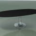 3D Modell Ovaler Esstisch (137, schwarz lackiert) - Vorschau