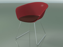 Stuhl 4220 (auf einem Schlitten, mit einem Kissen auf dem Sitz, PP0003)