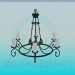 3d model Chandelier with candles - preview