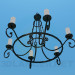 3d model Chandelier with candles - preview