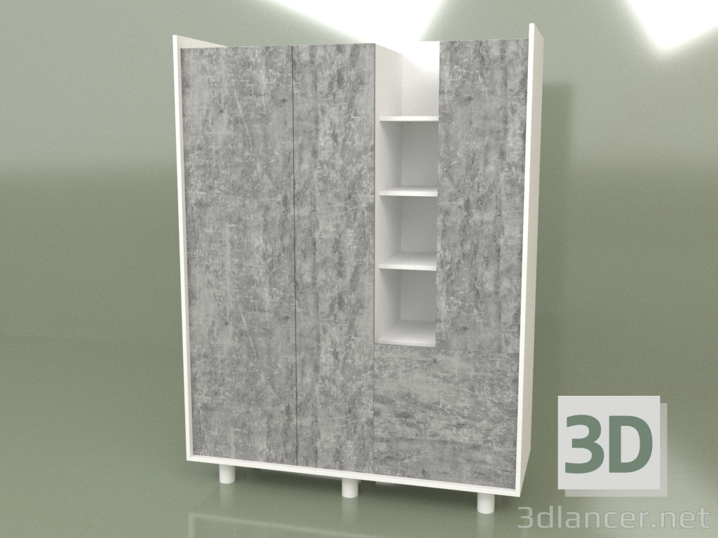 modèle 3D Armoire Max avec tiroirs (30132) - preview