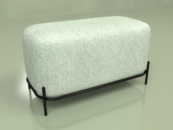 Pouf Pawai larghezza 80 (grigio-turchese)